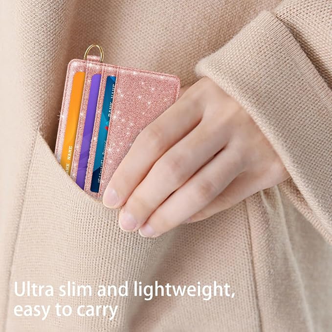 Slim Minimalist Front Pocket RFID Blocking Credit Card Holder Small Wallet Cute - Image 6