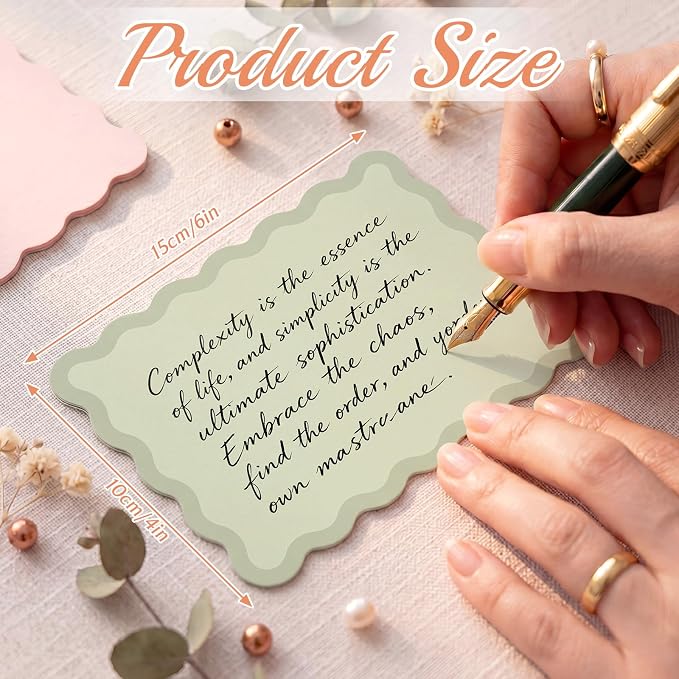 Spiareal 100 Pcs Blank Note Cards Blank Decorative Notecards Index Cards Bulk - Image 2