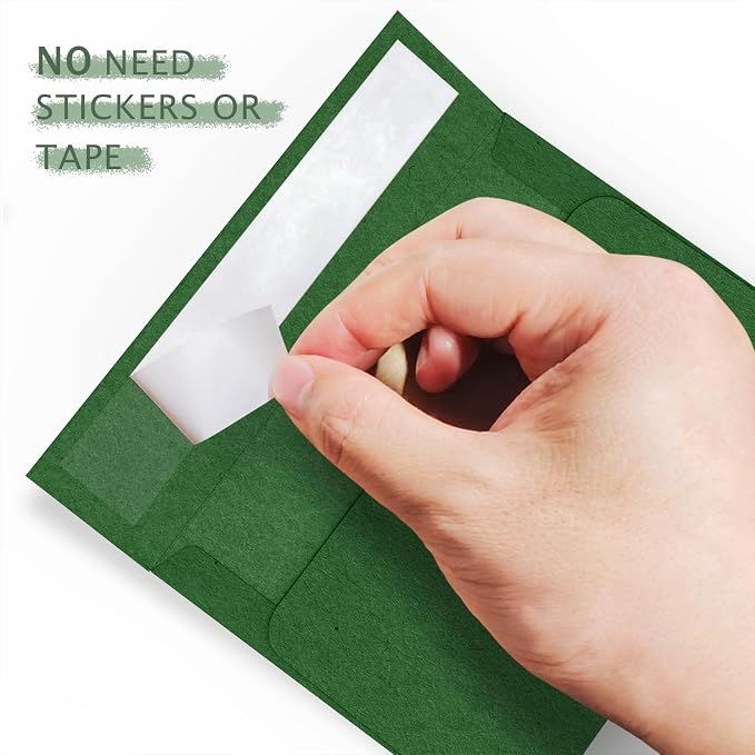 Dark Green Envelopes A2 100 Pack Self Seal, Goefun 120 GSM Printable Invitation - Image 4