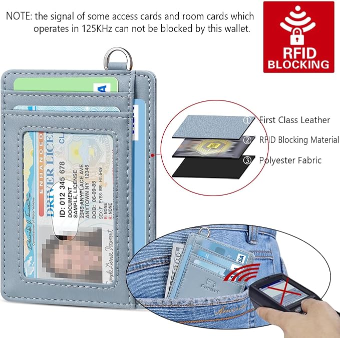 FurArt Slim Minimalist Wallet RFID Credit Card Holder - Image 5