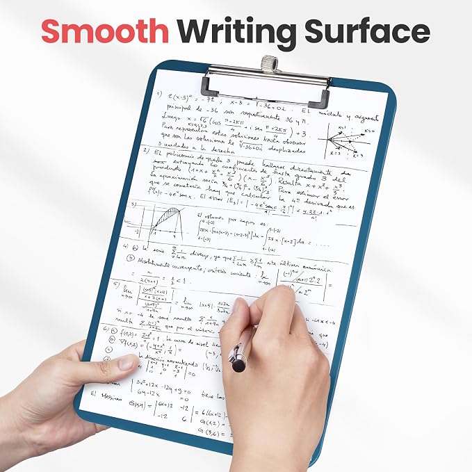 Sooez Plastic Clipboard with Pen Holder, Clip Boards 8.5x11 with Low Profile - Image 5