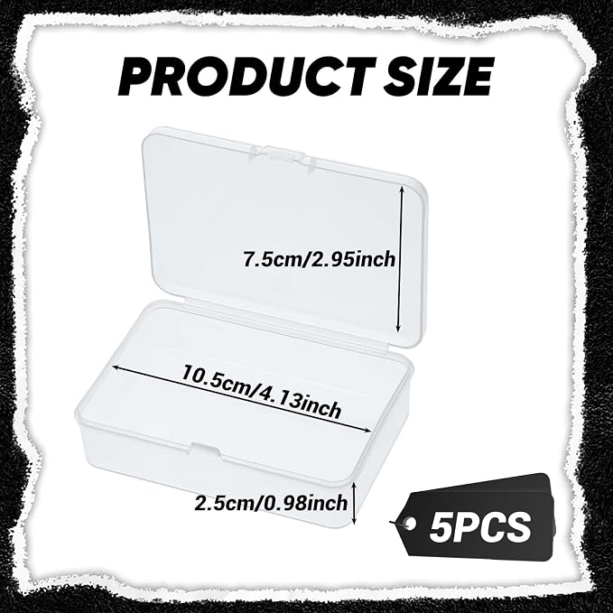 5 Pcs Mini Plastic Storage Containers Box - Image 2