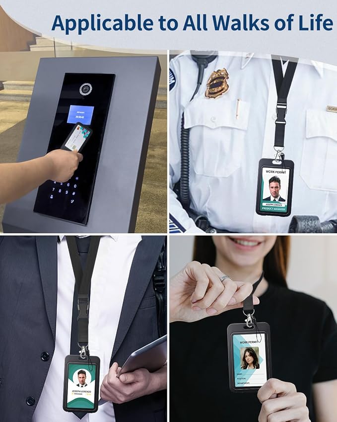 Uniclife 3 Pack ID Badge Holder - Image 4