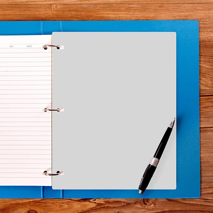 Full Page Flat Sheet Lifters, Letter Size 11 X 8.5 Inch, 3-Hole Binder - Image 7