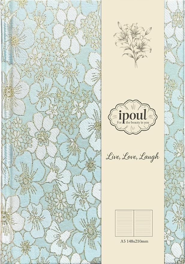 Blue Notebook, Beautiful Writing Journal by ipoul