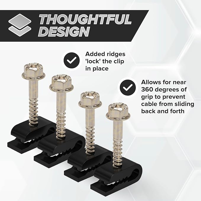THE CIMPLE CO Mini Screw-in Cable Clips and Fasteners - Image 4