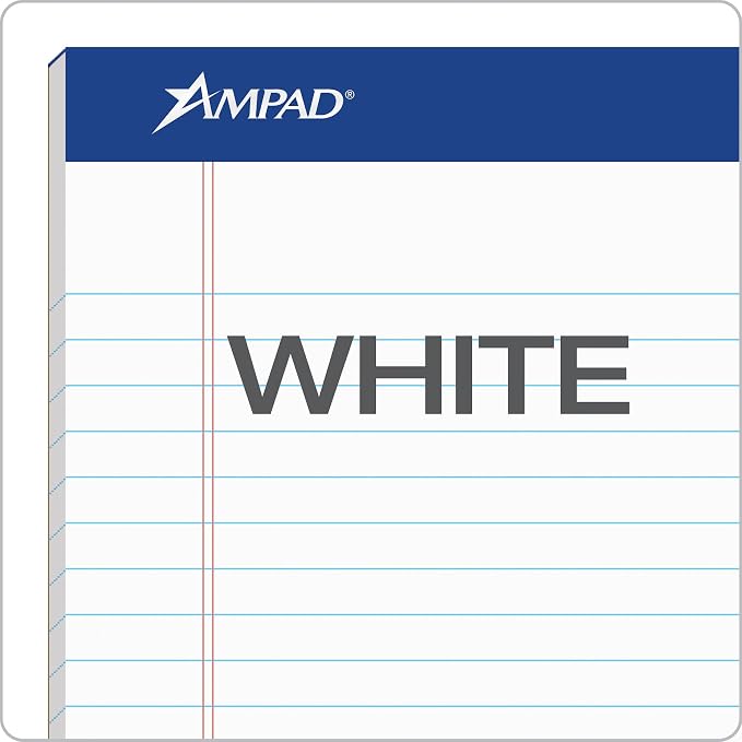 Ampad 5 x 8 Legal Pads, 12 Pack, Narrow Ruled, 50 Sheets Per Writing Pad - Image 5