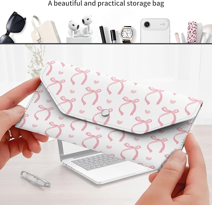 Cash Envelope Wallet Cute PU Leather Envelopes Bag - Image 3