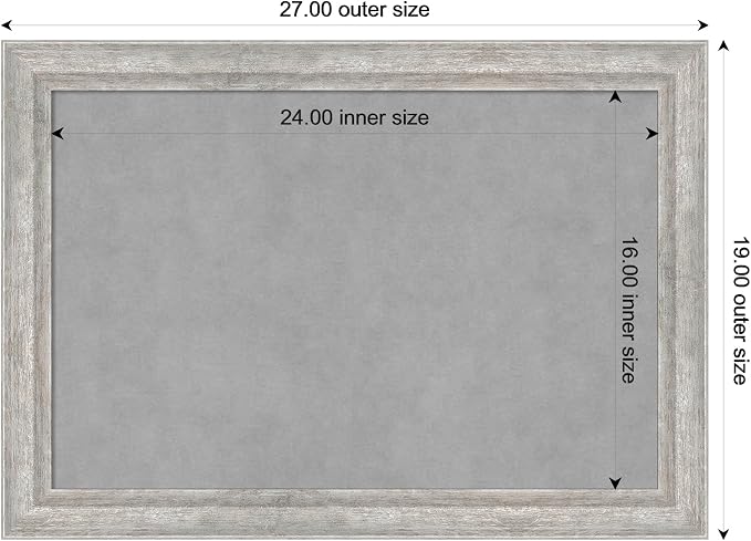 Amanti Art Silver Framed Magnetic Board 19x27 Medium Vision Board - Image 3