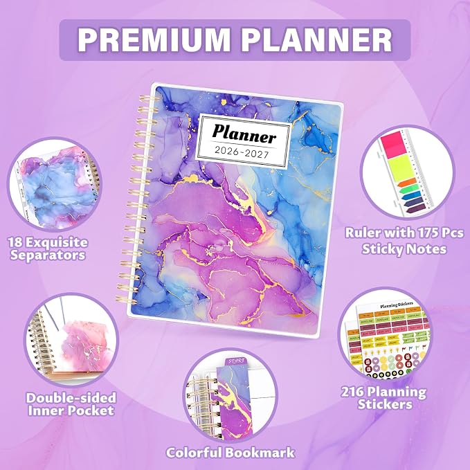 Planner 2026-2027, Large 18 Months Academic Daily Weekly Monthly Planner Yearly - Image 2