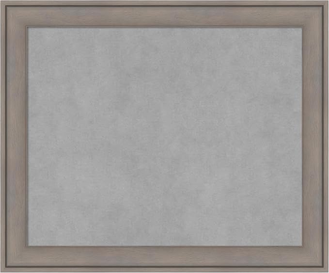 Amanti Art Grey Framed Magnetic Board 19x23 Small Vision Board by AmantiArt