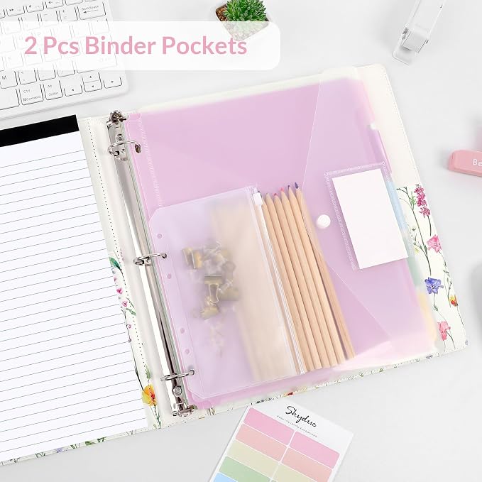SKYDUE 1 Inch 3-Ring Binder - Image 2