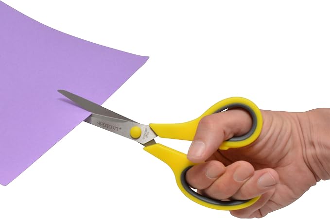 Westcott 8" Straight Stainless Steel Soft Handle Scissors - Image 5