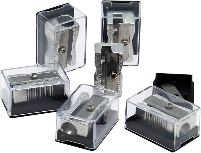 Metal Pencil Sharpeners Aluminum Alloy Handheld Single Hole Manual Sharpener by WEKOIL