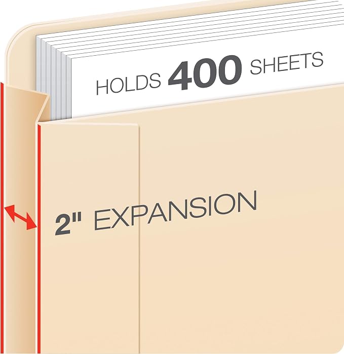 Pendaflex File Jackets, Legal Size, Reinforced Straight-Cut Tabs - Image 2