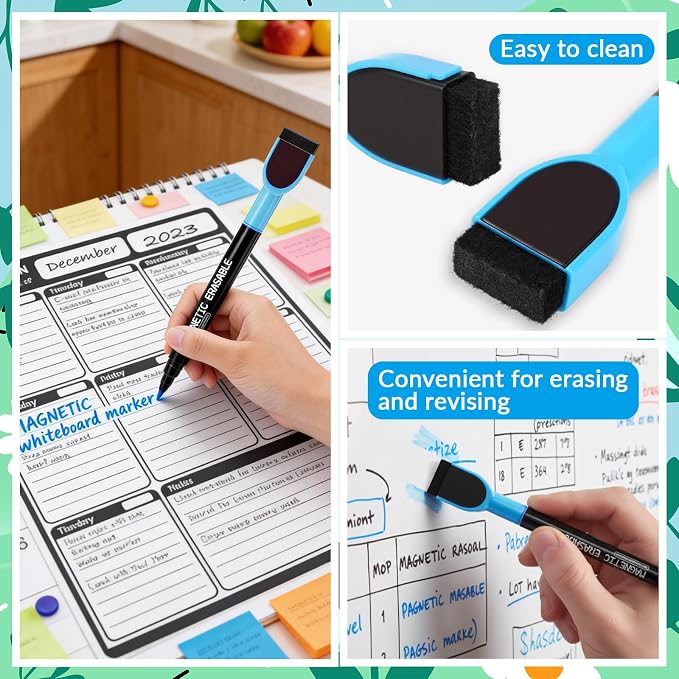 12 Pcs Dry Erase Markers, 1 mm Fine Tip Dry Erase Marker - Image 3