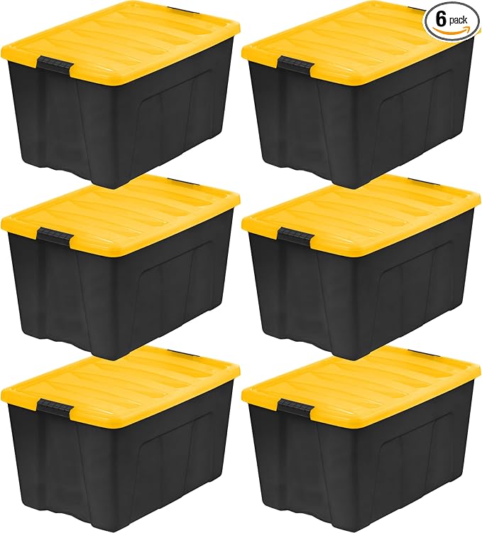 IRIS USA 72 Qt Stackable Plastic Storage Bins by IRISUSA