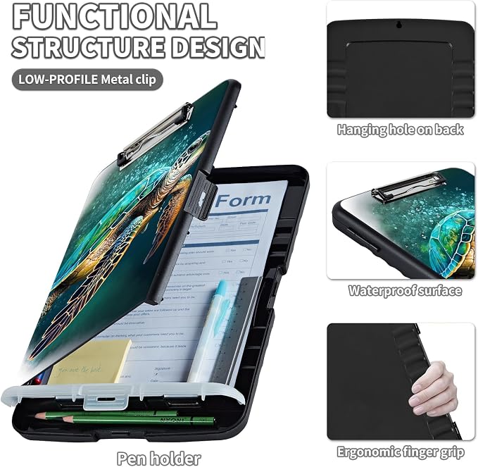 Clipboard with Storage, Clip Boards 8.5X11 with Storage & Pen Holder, Heavy - Image 3