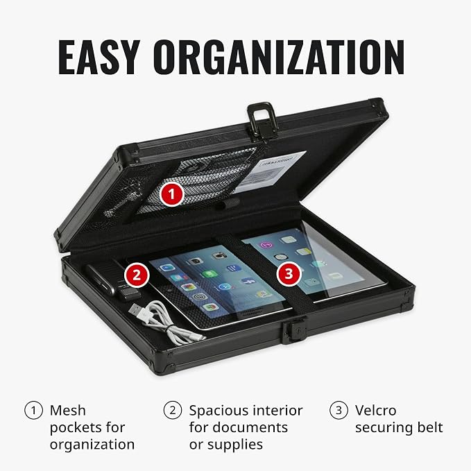 Vaultz Locking Storage Clipboard, 2.15 x 12.75 x 9.75 Inches, Tactical Black - Image 10