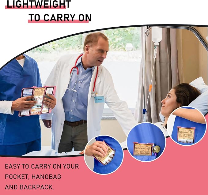 Nursing Clipboard Foldable, Foldable Clipboard w/Nursing Edition Cheat Charts - Image 6