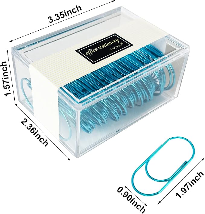 Blue Large Paper Clips - Image 2