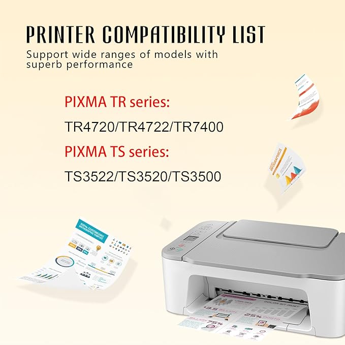 275 276 for Printer Ink Canon 275 and 276 PG-275XL CL-276XL PG 275 CL 276 Combo Pack for Canon 275 and 276 Ink Cartridges for Canon PIXMA TS3500 TS3522 TR4720 TR4700 TR4722 TS3720-DeskLoop Office