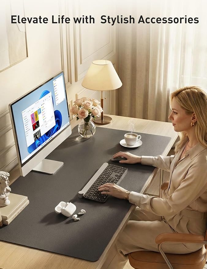 Aothia Faux Leather Desk Mat - Image 8