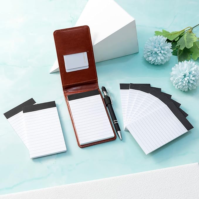 Camelmother 10Pcs Pocket Notepad Holder Set Notebook 3 x 5 Inch - Image 4