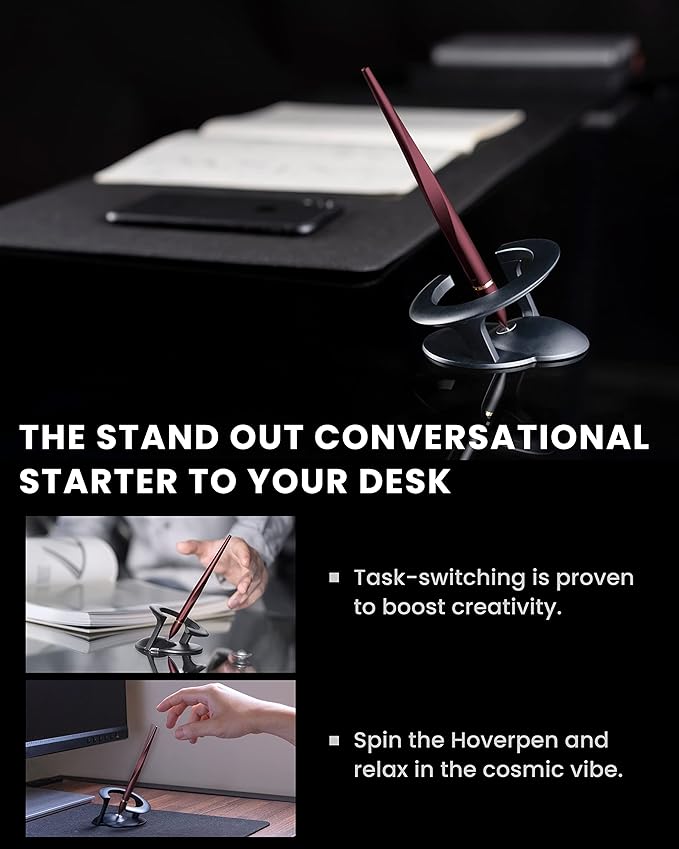 novium Hoverpen Interstellar - Unisex Ballpoint Pen, Mars Magma, 23.5 Degree Angle, Premium Design, Smooth Writing, No Spills-DeskLoop Office