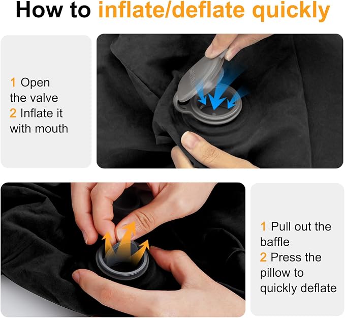 Maliton Inflatable Travel Foot Rest Pillow, Kids Airplane Bed, Adjustable - Image 7