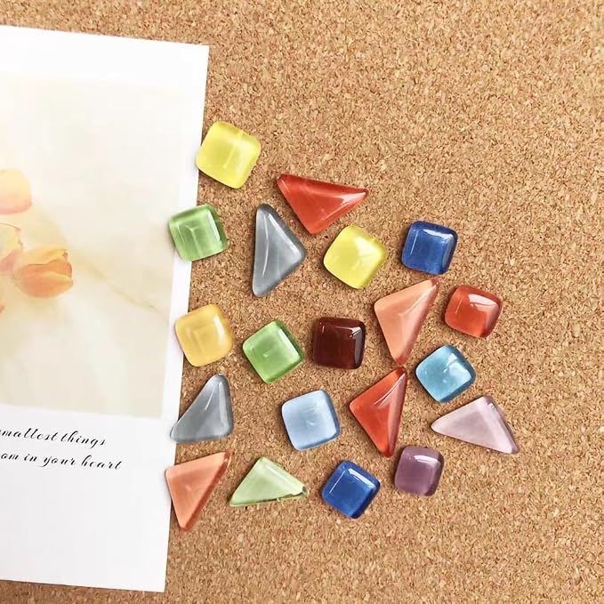24pcs Decorative Cute Push Pins Mixed Random Shaped Glass Thumbtacks Thumb - Image 3