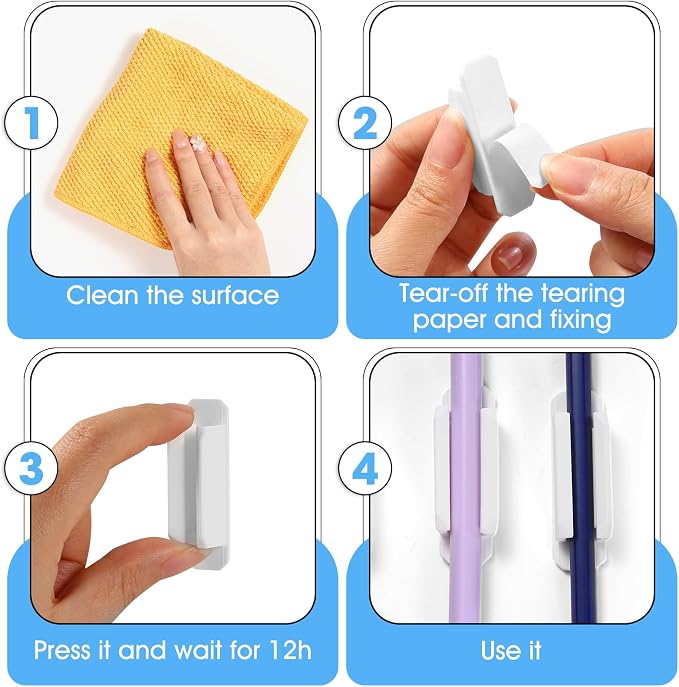 VZZNN 40 Pack Adhesive Pencil Holders - Image 7