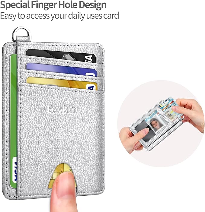 Slim Minimalist Front Pocket Wallet, RFID Blocking Credit Card Holder Wallet - Image 6