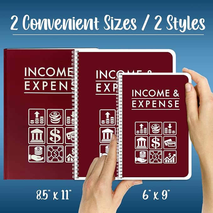 BookFactory Income and Expense Log Book/Tracker/Small Business Ledger - Image 6