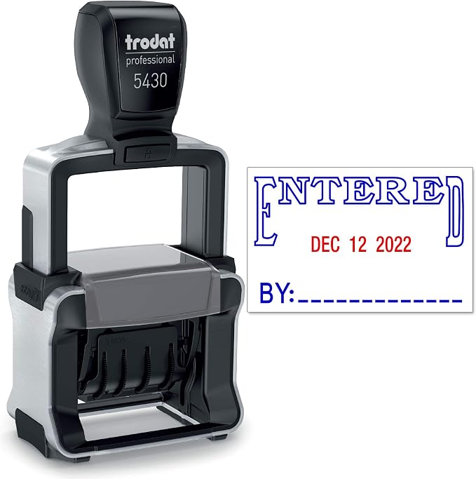 Trodat 5430 Professional Self-Inking Date Stamp by Maxmark