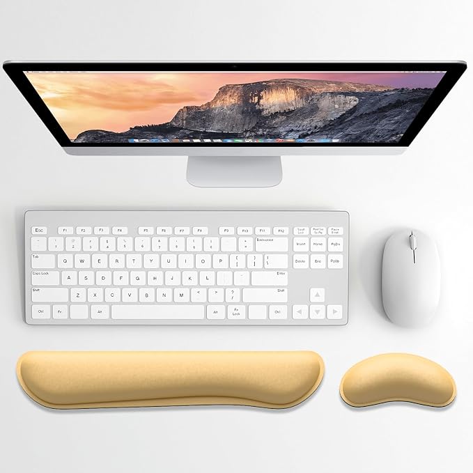 Dapesuom Enlarge Keyboard Wrist Rest, Memory Foam Wrist Cushion - Image 2