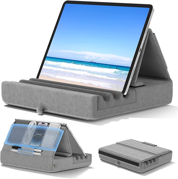KDD Tablet Pillow Holder, Foldable iPad Stand by KDD