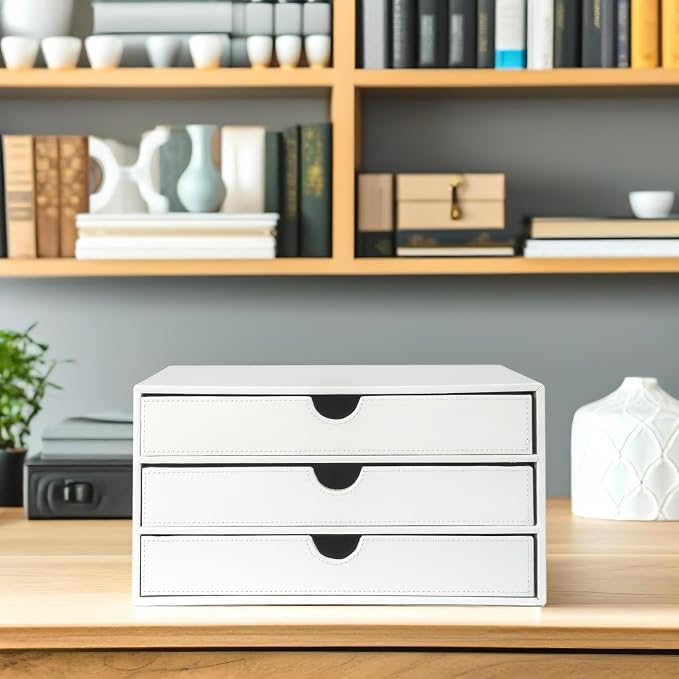 UnionBasic Document Organizer, 3-Drawer File Cabinet Document Storage Box - Image 7