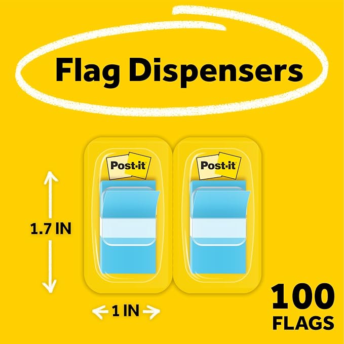Post-it Flags, 1 in. x 1.7 in., Two Dispensers - Image 2