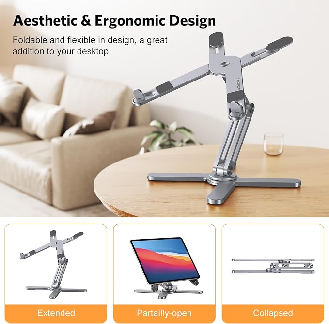 OMOTON 360° Rotating Laptop Stand Riser - Image 3