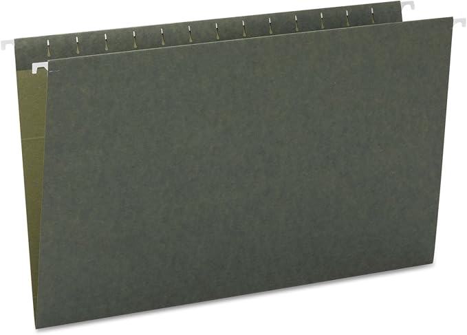 Smead Hanging File Folder, No Tabs, Legal Size, Standard Green, 25 per Box by SMEAD
