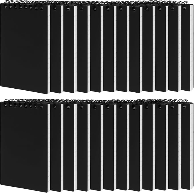 24 Pack 3x5" Spiral Pocket Notebook, College Ruled Small Notepad - Image 8