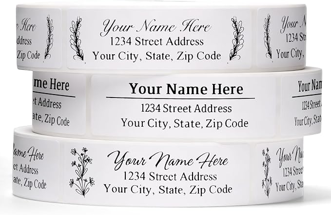 Address Labels Personalized Return Address Labels Personalized Custom Mailing by Unknown