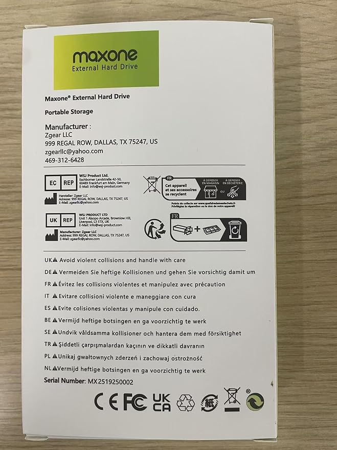 Maxone 250GB Ultra Slim Portable External Hard Drive HDD USB 3.0 Compatible with PC, Laptop, Rose Pink-DeskLoop Office