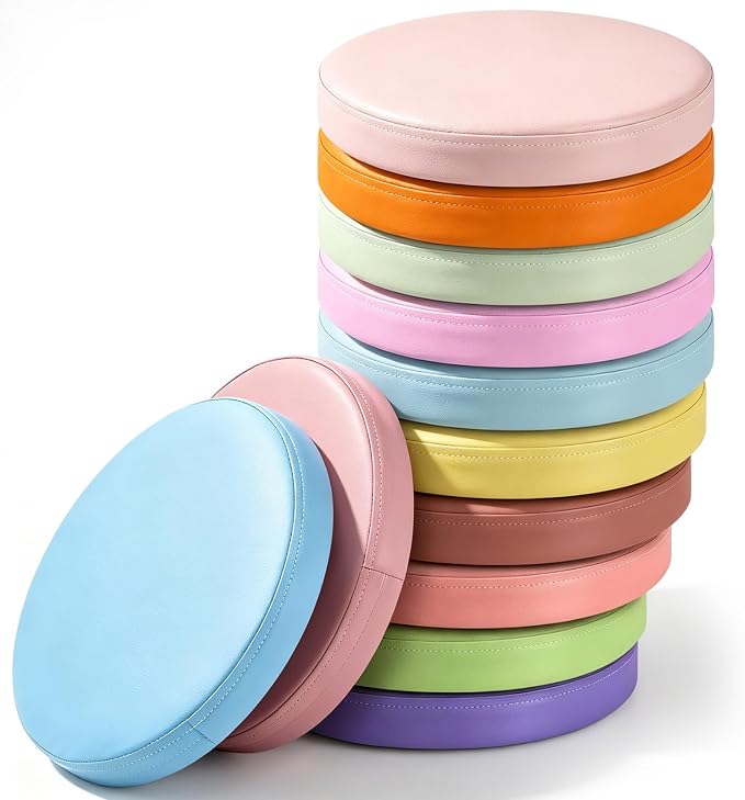 Juexica 12 Pcs Extra Thick Round Floor Cushions by Juexica