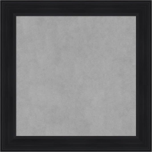 Amanti Art Black Framed Magnetic Board 25x25 Medium Vision Board by AmantiArt