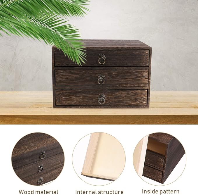 Cabilock Solid Wood Desktop Drawer Organizer - Image 6
