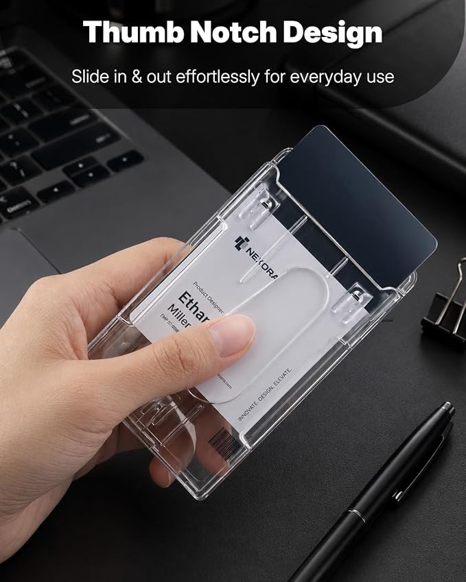 Pawfly 20 Pack Vertical 2-Card Badge Holder - Image 7