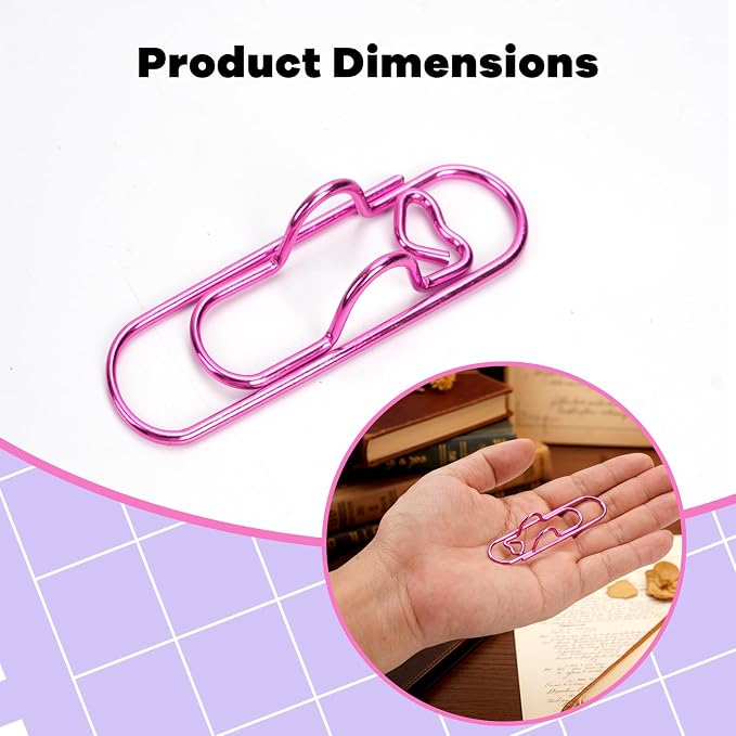 Paper Clip Pen Holder, Oversized Metal Paperclip - Image 2
