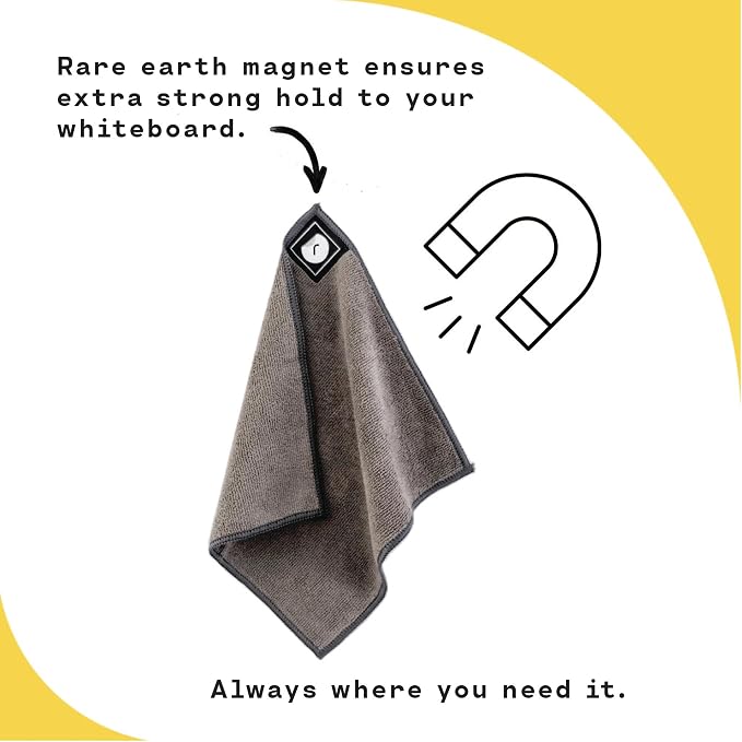 Remooble 4 Pack Magnetic Microfiber Cleaning Cloth Dry Erasers - Image 3